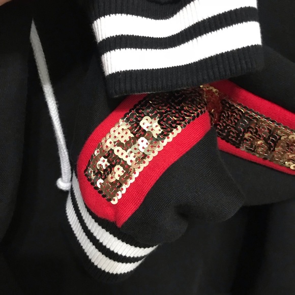 ❌SOLD❌ VS PINK rose bling hoodie - Picture 5 of 7